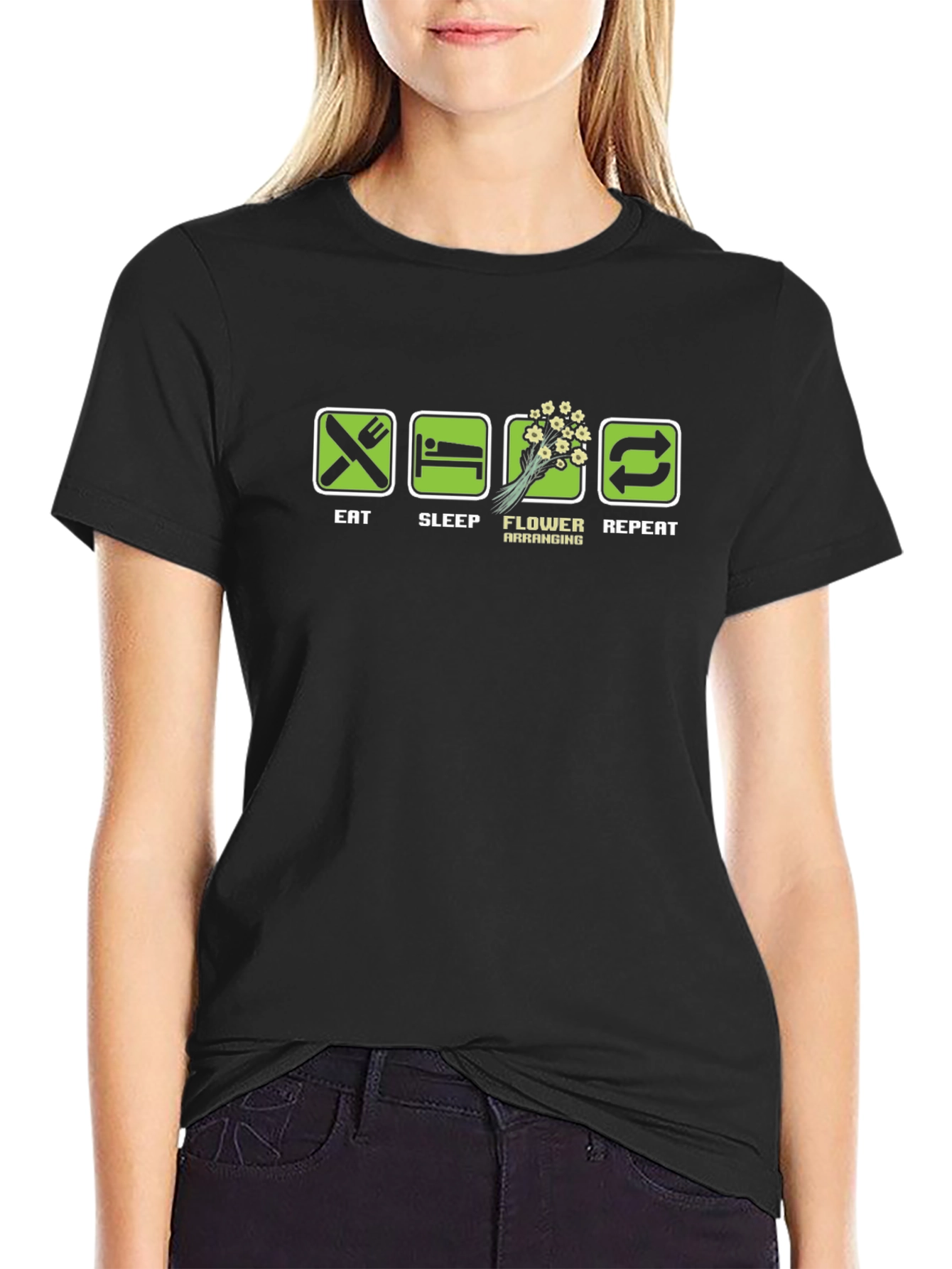 Eat Sleep Flower Arrange Repeat T-Shirt