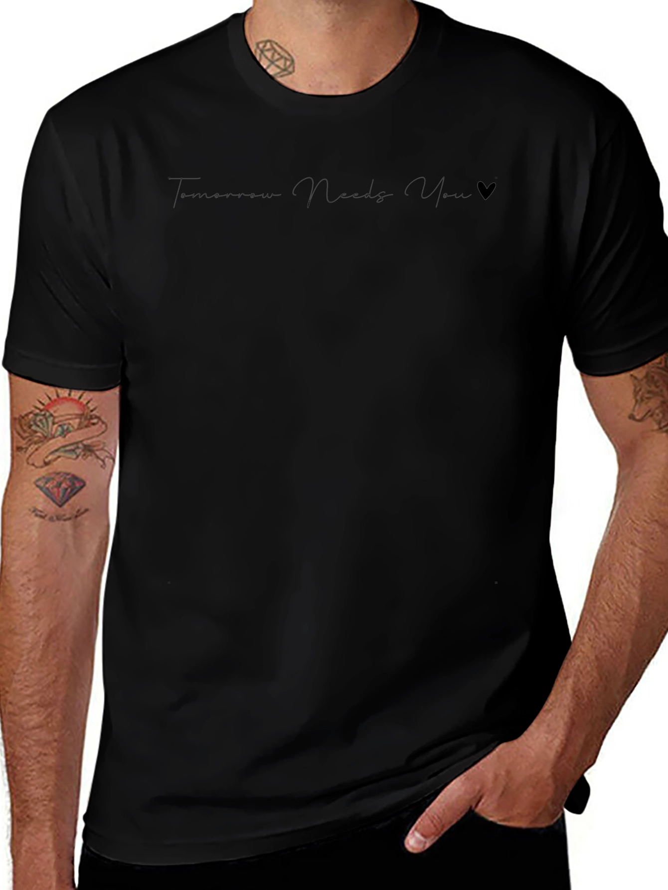 Tomorrow Needs You Black Tee