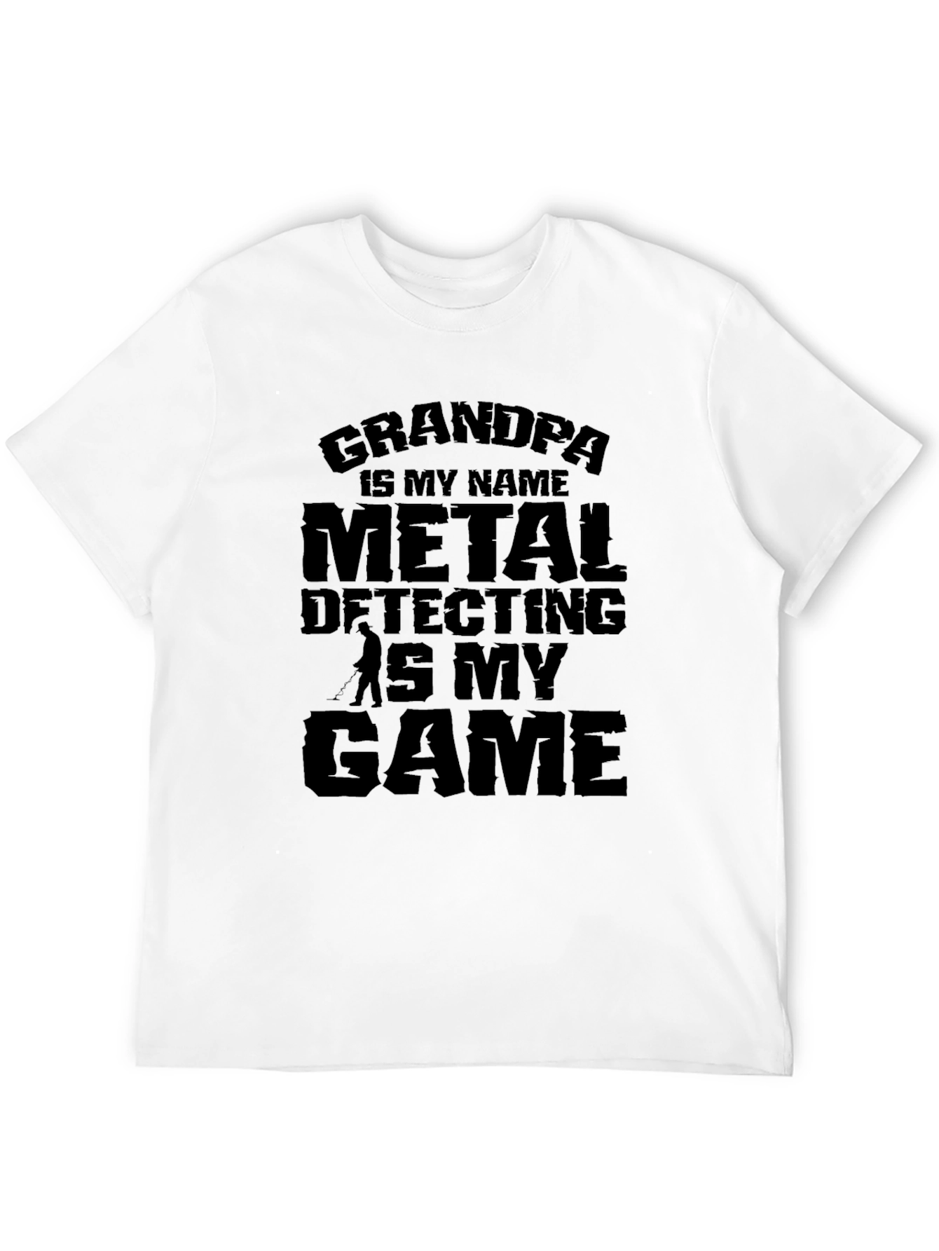 Grandpa Metal Detecting Game T-Shirt