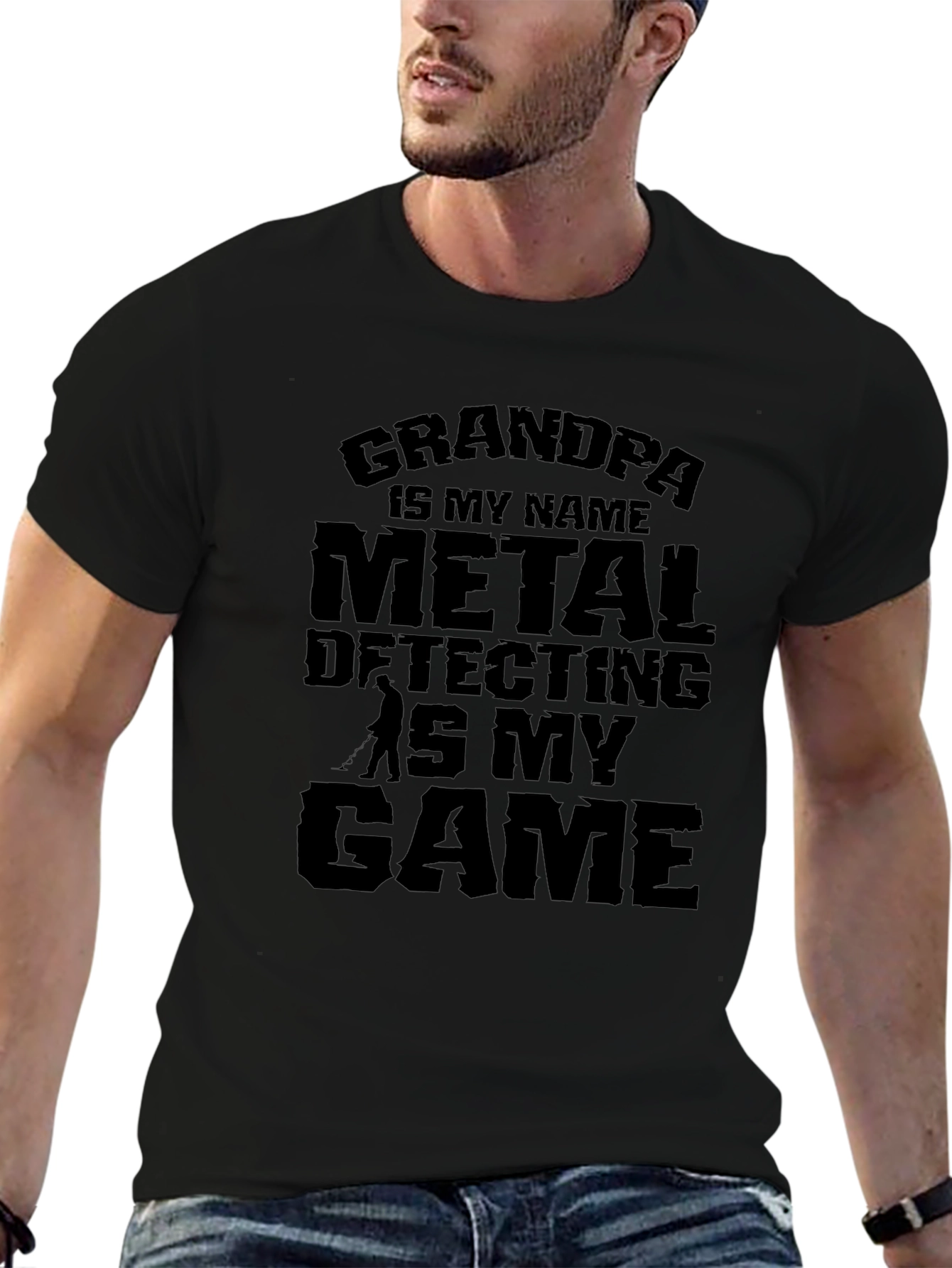 Grandpa Metal Detecting Game T-Shirt