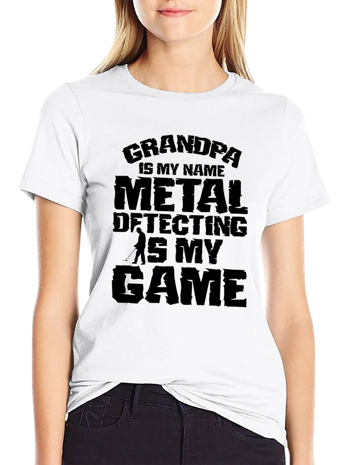 Grandpa Metal Detecting Game T-Shirt