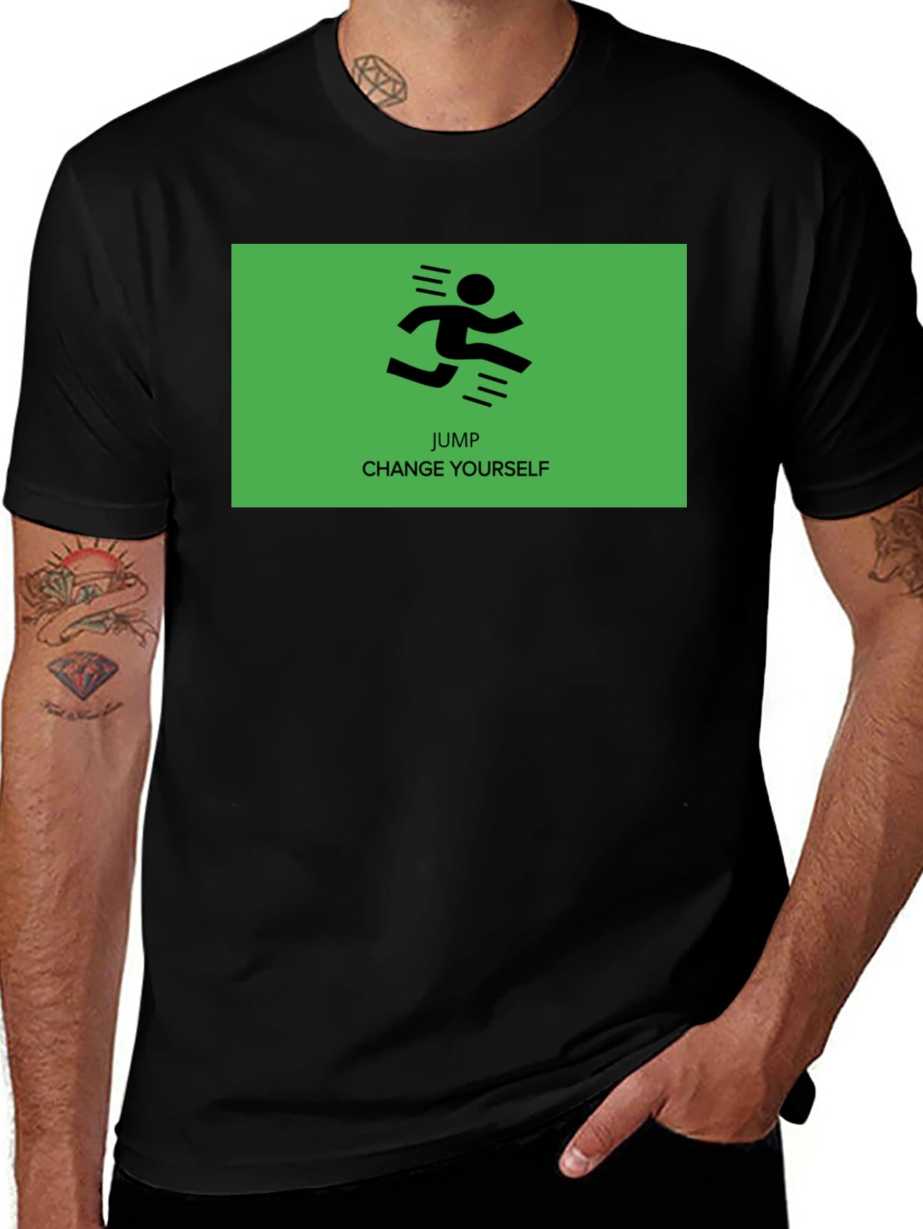 Jump Change Yourself Graphic Tee