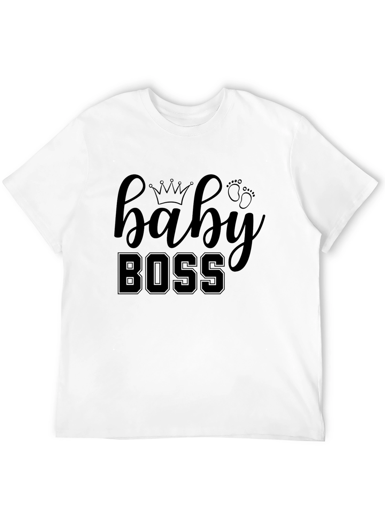 Baby Boss Graphic Tee - Black Cotton Shirt