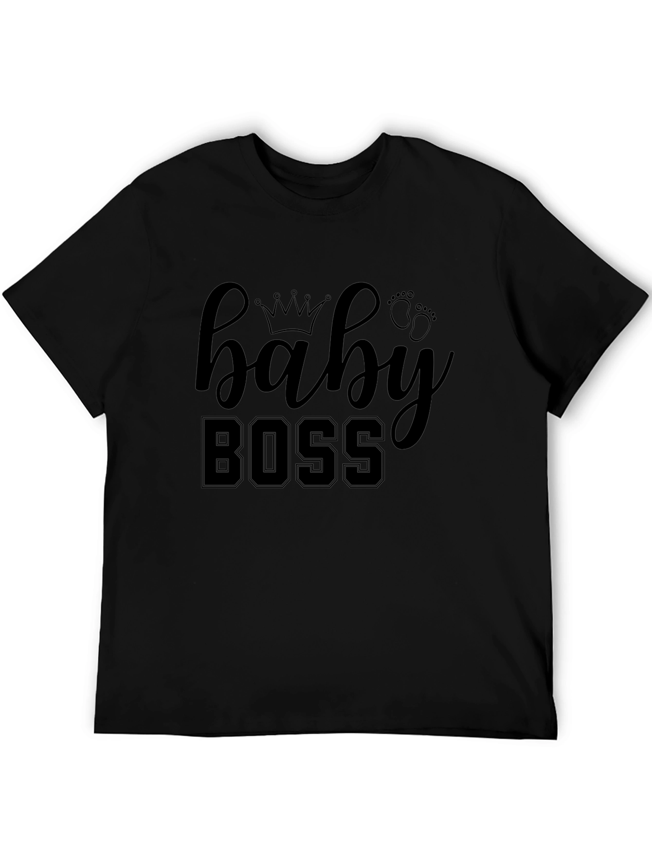 Baby Boss Graphic Tee - Black Cotton Shirt