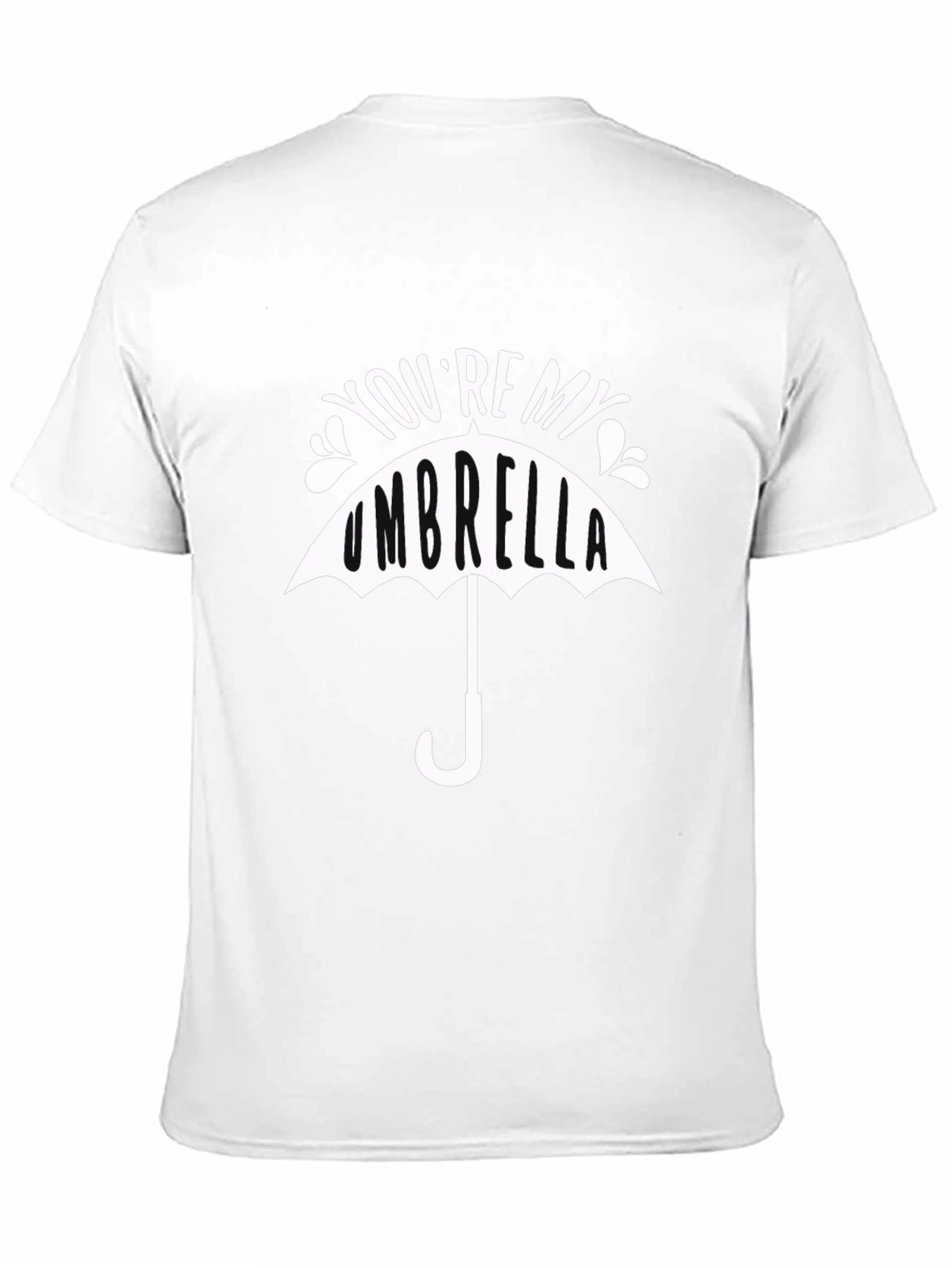 Youre My Umbrella Graphic Tee - Stylish Black T-Shirt