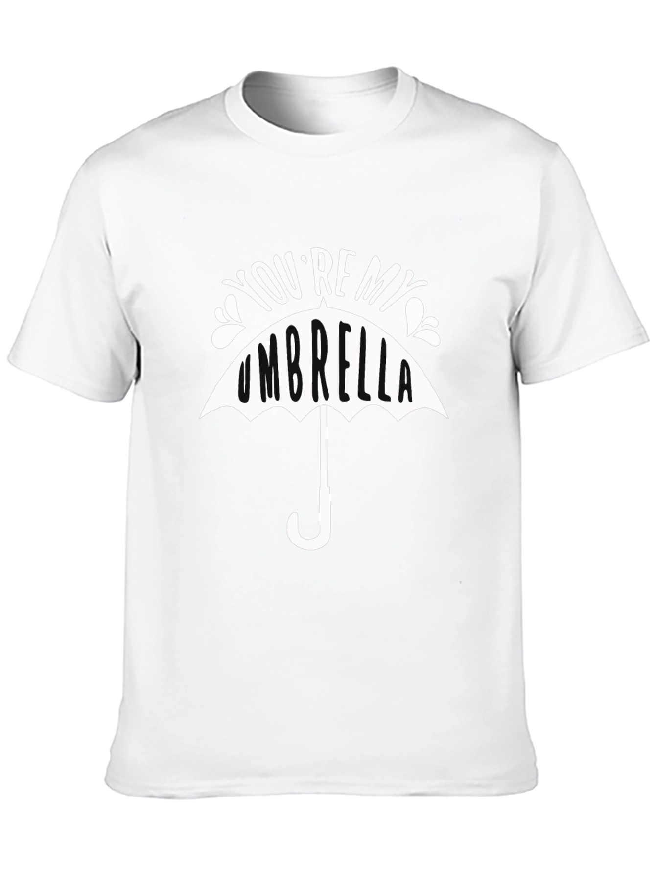 Youre My Umbrella Graphic Tee - Stylish Black T-Shirt