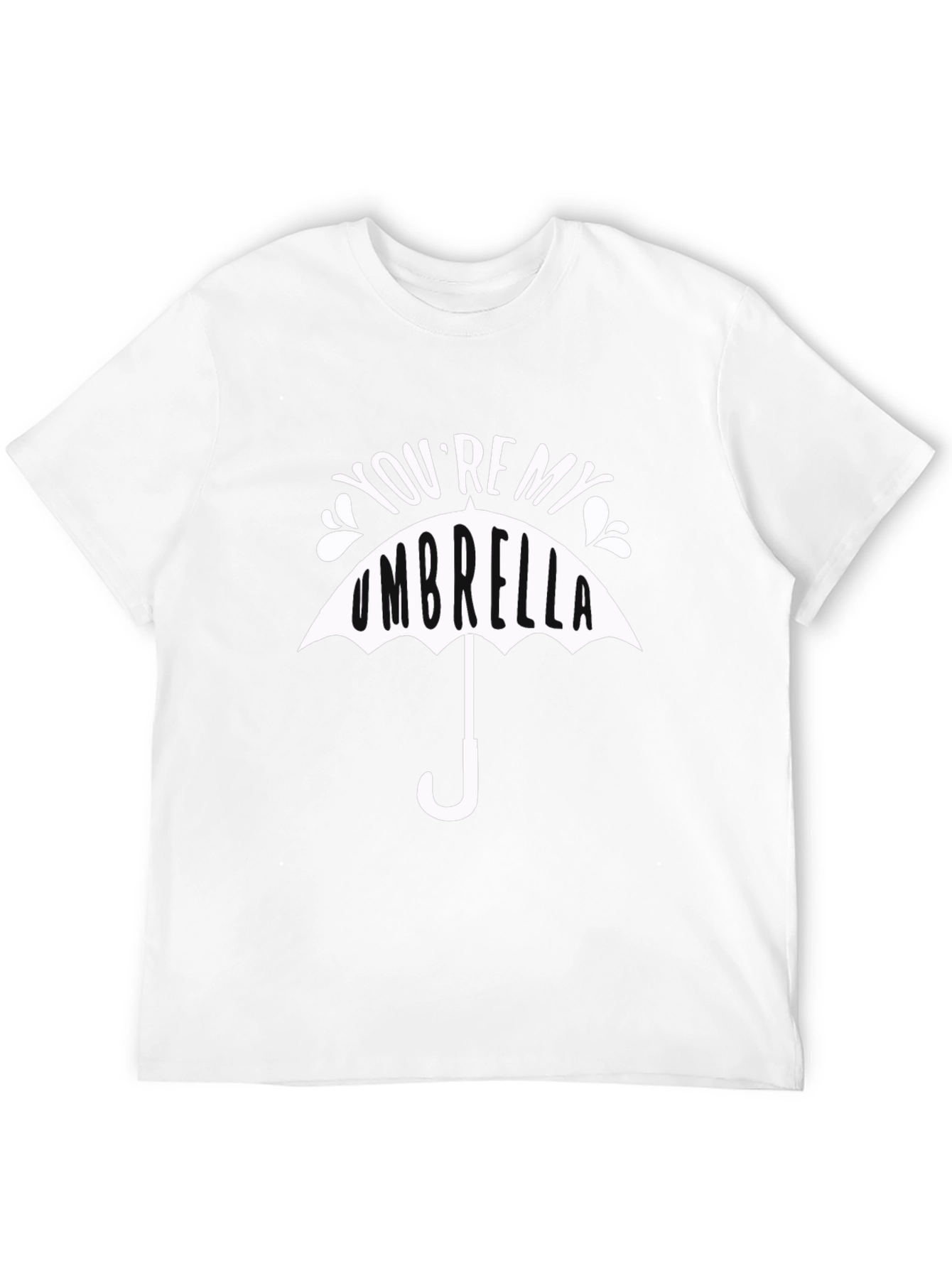 Youre My Umbrella Graphic Tee - Stylish Black T-Shirt