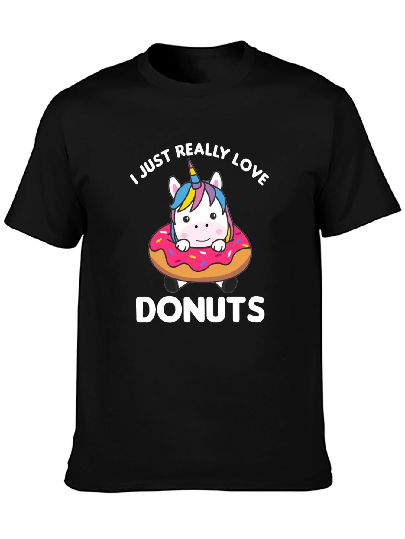 I Love Donuts Unicorn T-Shirt