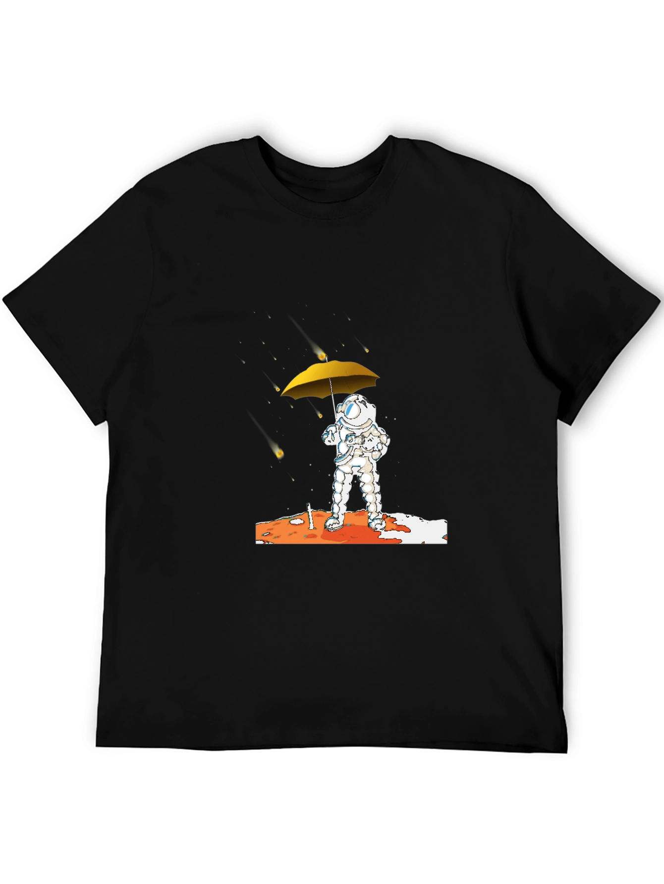 Astronaut Umbrella Graphic T-Shirt