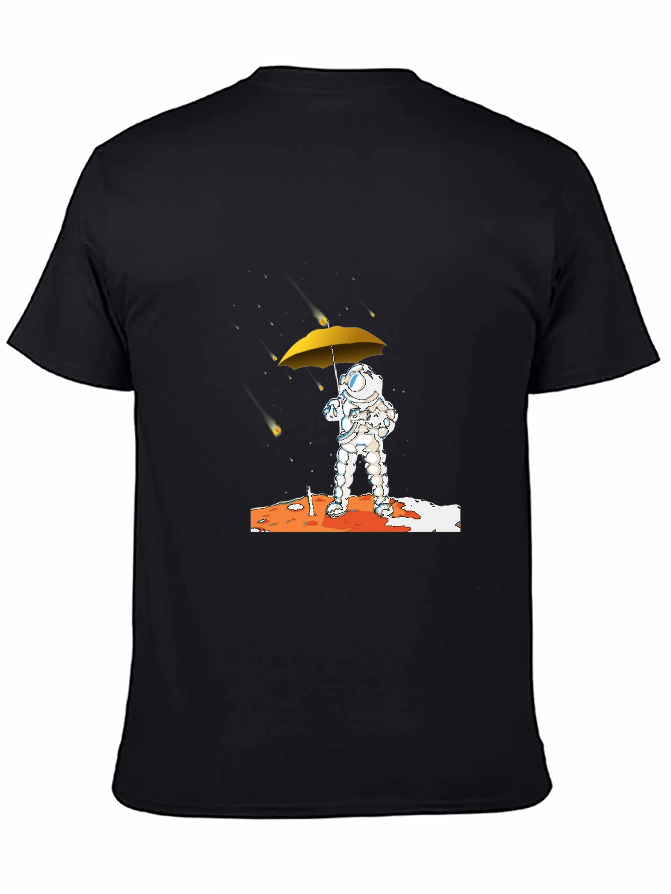 Astronaut Umbrella Graphic T-Shirt