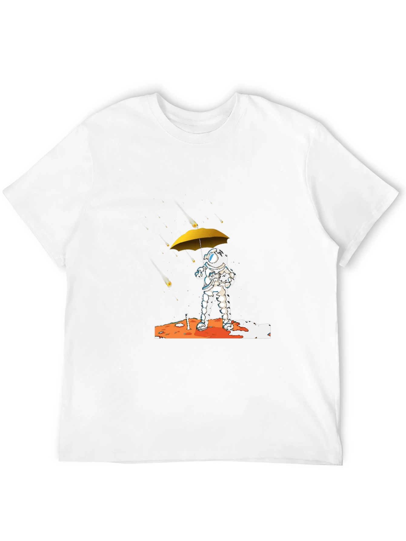 Astronaut Umbrella Graphic T-Shirt