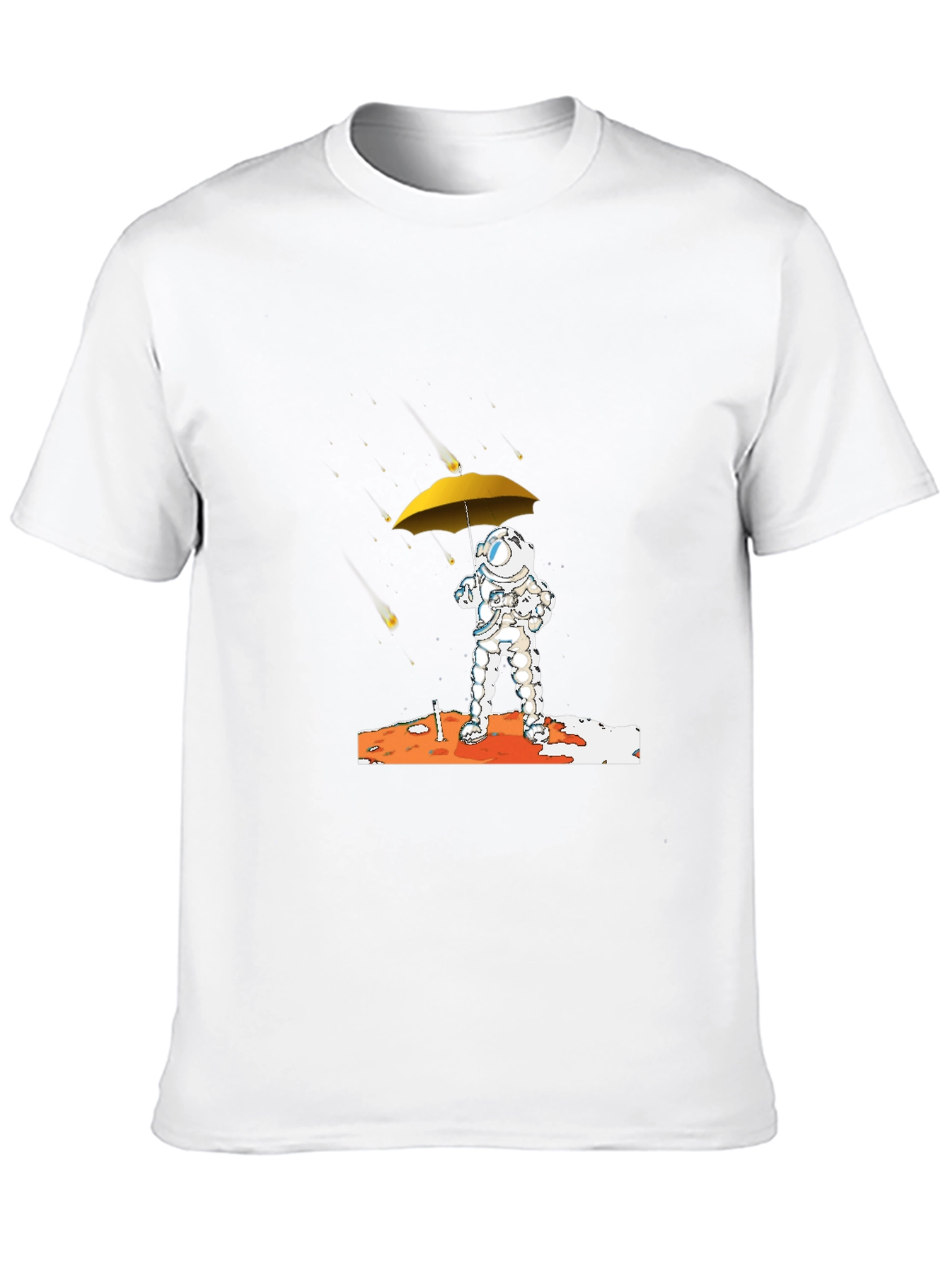Astronaut Umbrella Graphic T-Shirt