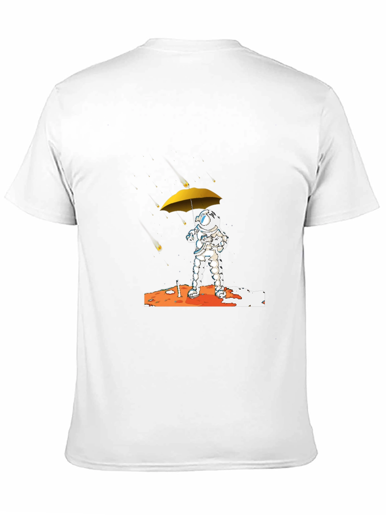Astronaut Umbrella Graphic T-Shirt