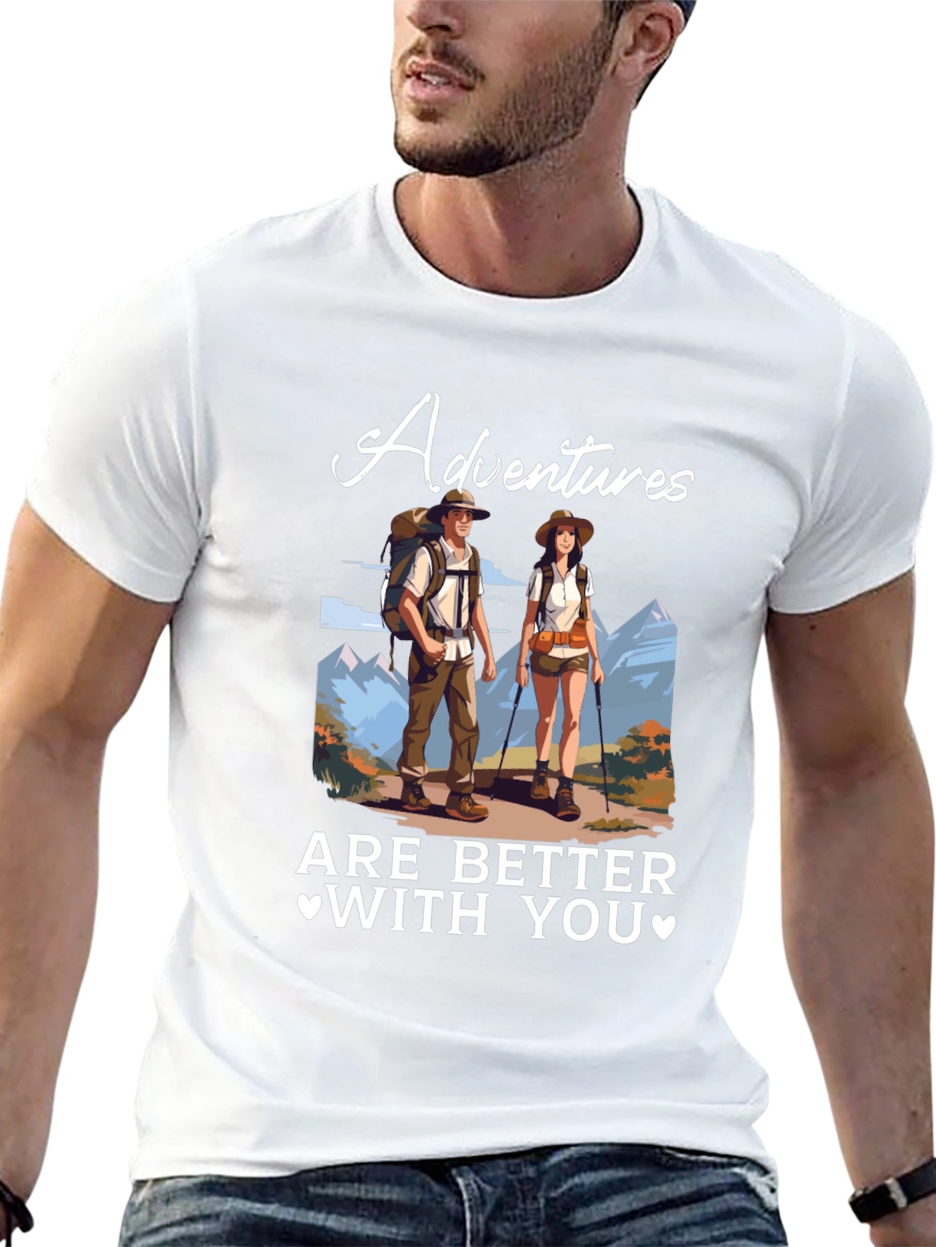 Adventure Time Tee - Couples Hiking T-Shirt