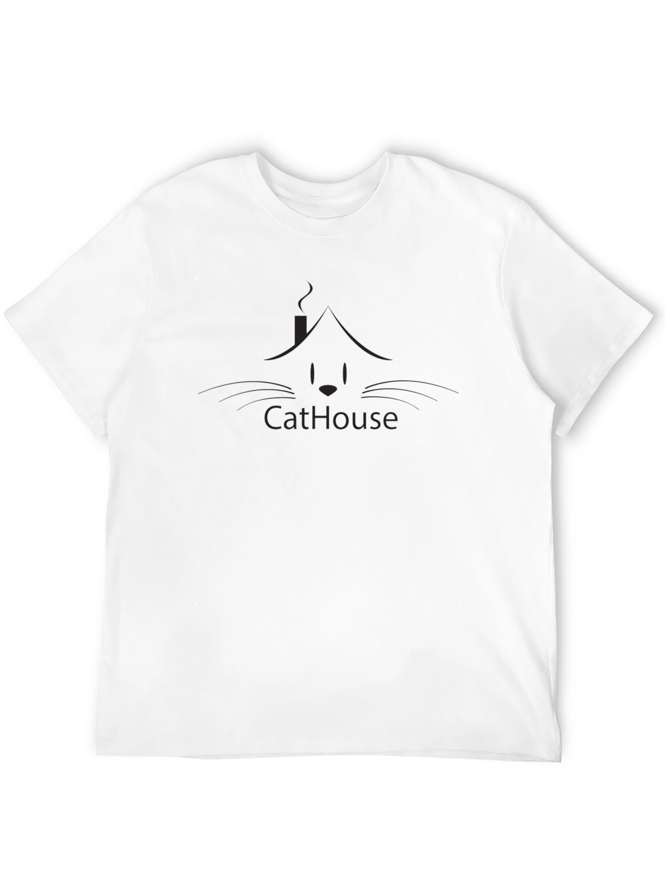 Mens Black CatHouse Graphic Tee