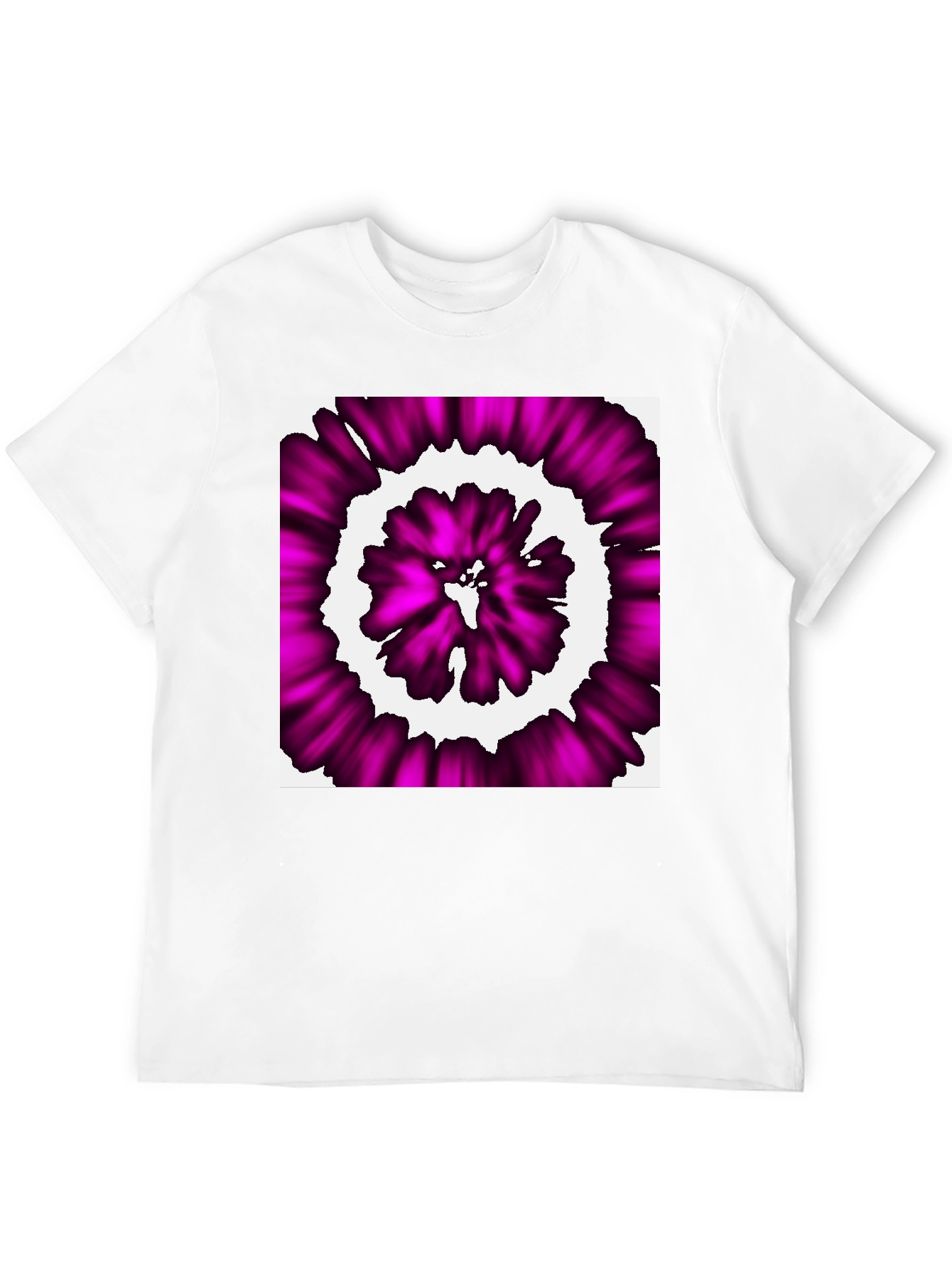 Abstract Purple Swirl Graphic T-Shirt