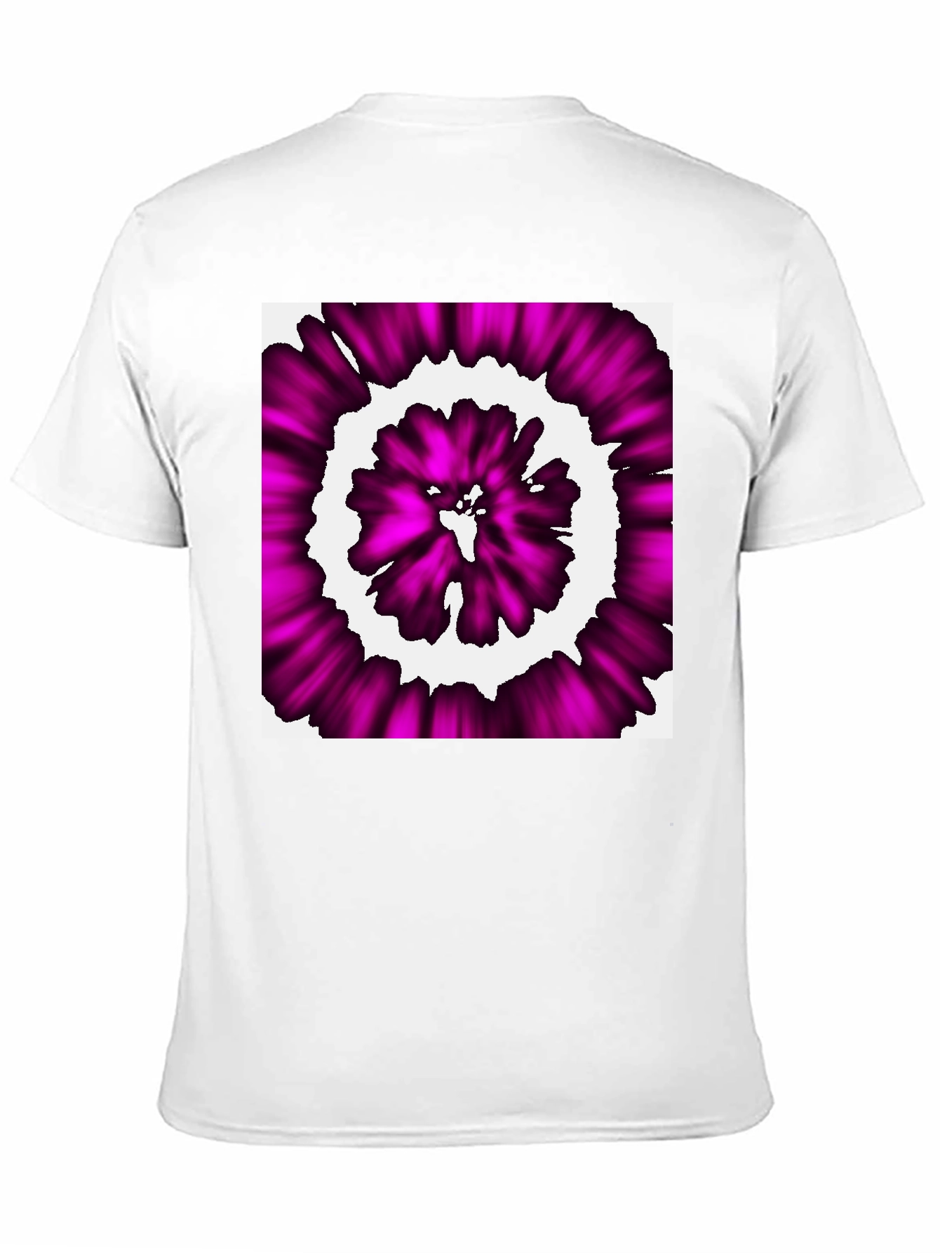 Abstract Purple Swirl Graphic T-Shirt