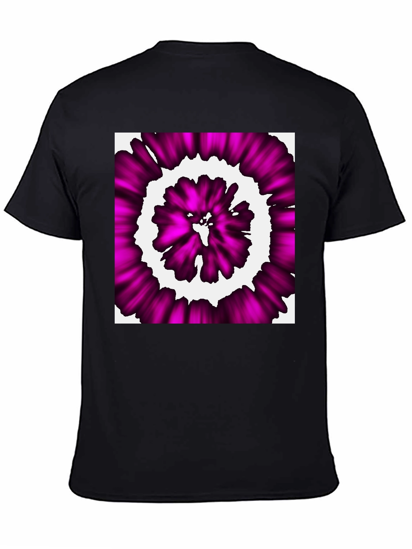 Abstract Purple Swirl Graphic T-Shirt