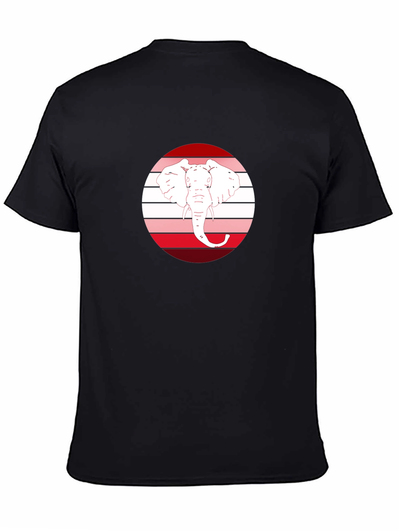 Elephant Head Graphic Tee - Black