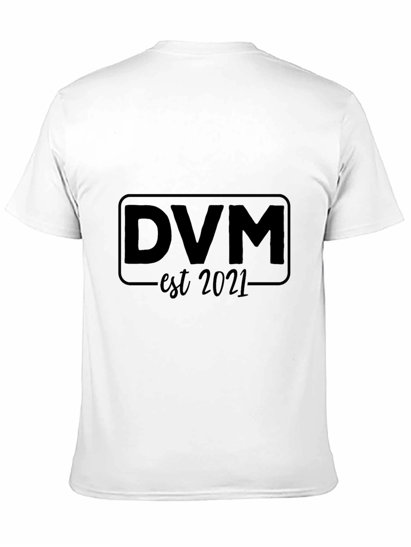 DVM Est 2021 Graphic Tee - Black Casual T-Shirt