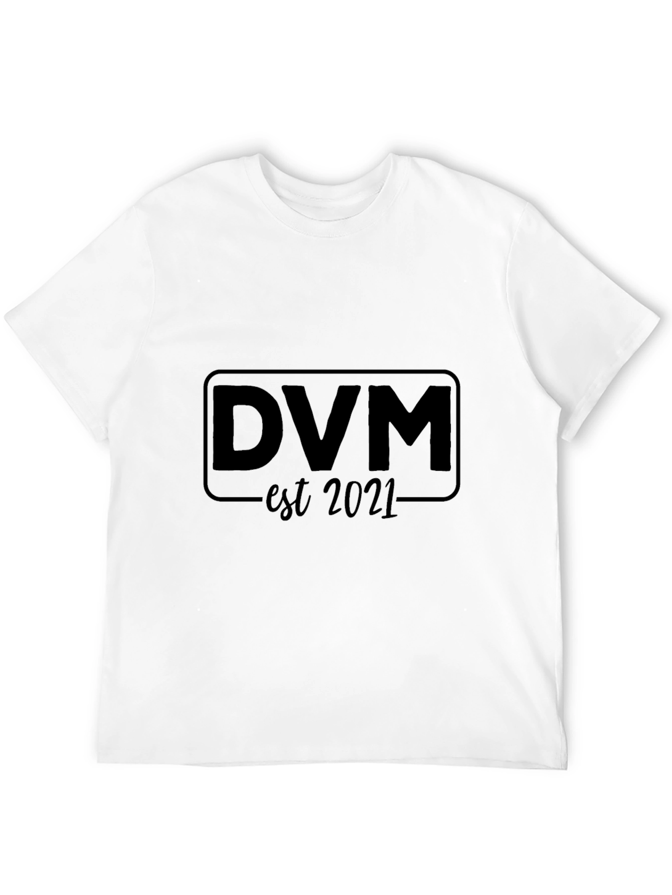 DVM Est 2021 Graphic Tee - Black Casual T-Shirt