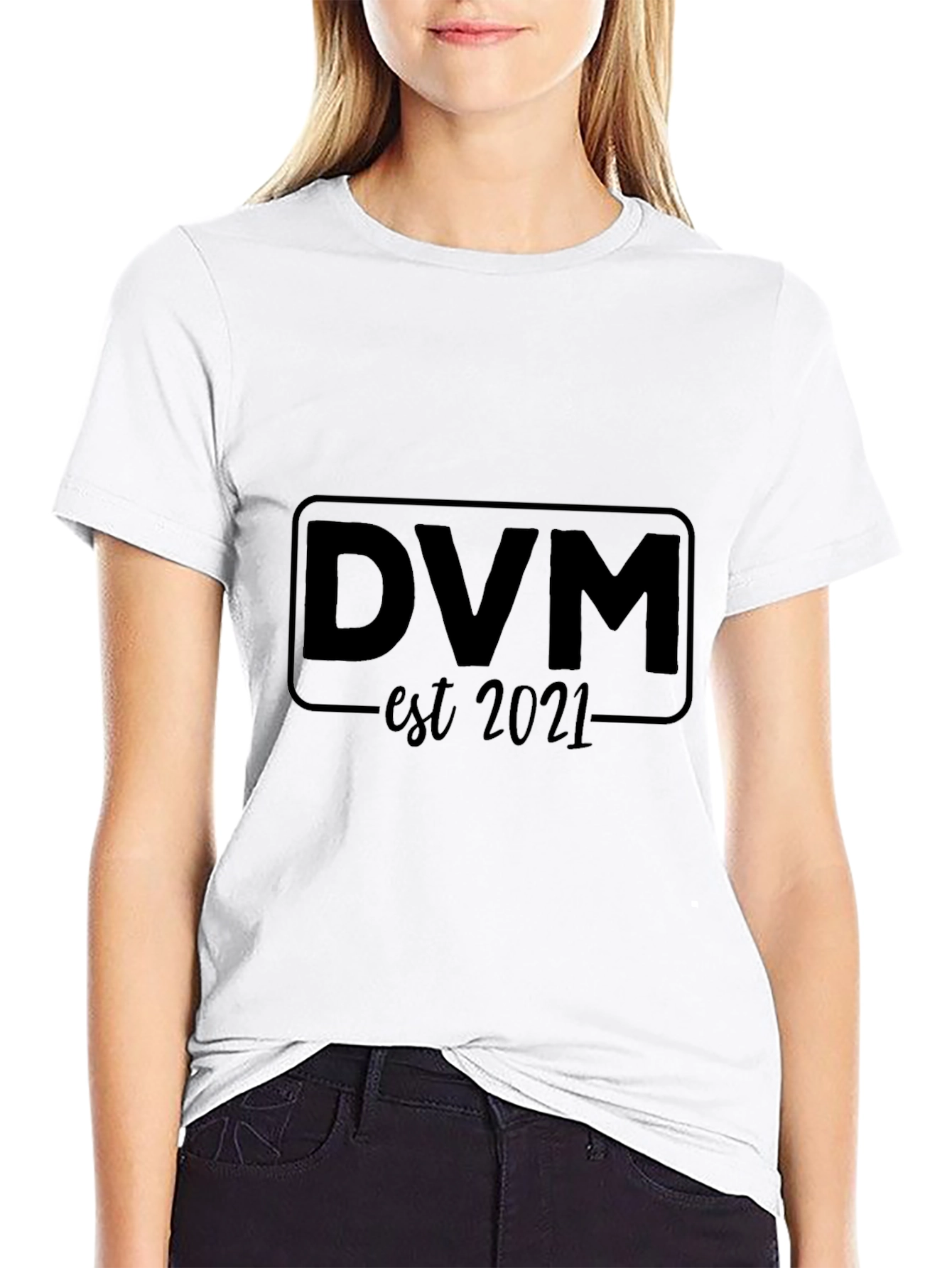 DVM Est 2021 Graphic Tee - Black Casual T-Shirt