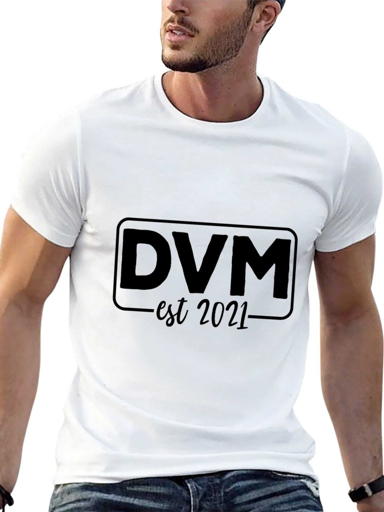 DVM Est 2021 Graphic Tee - Black Casual T-Shirt