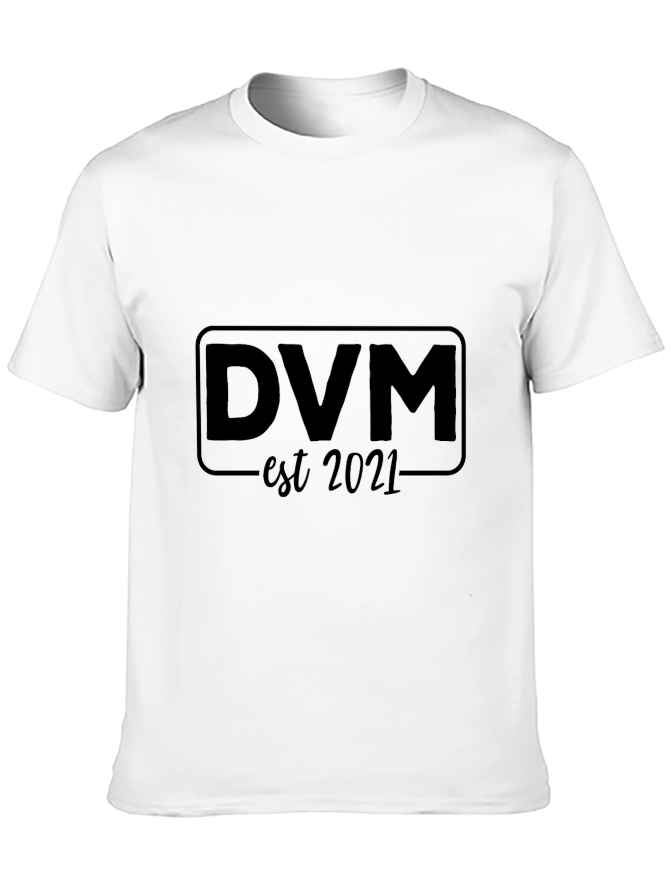 DVM Est 2021 Graphic Tee - Black Casual T-Shirt