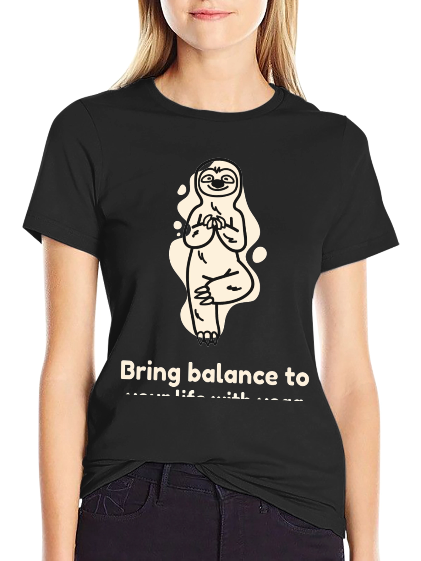 Sloth Yoga Balance T-Shirt - Mens Graphic Tee