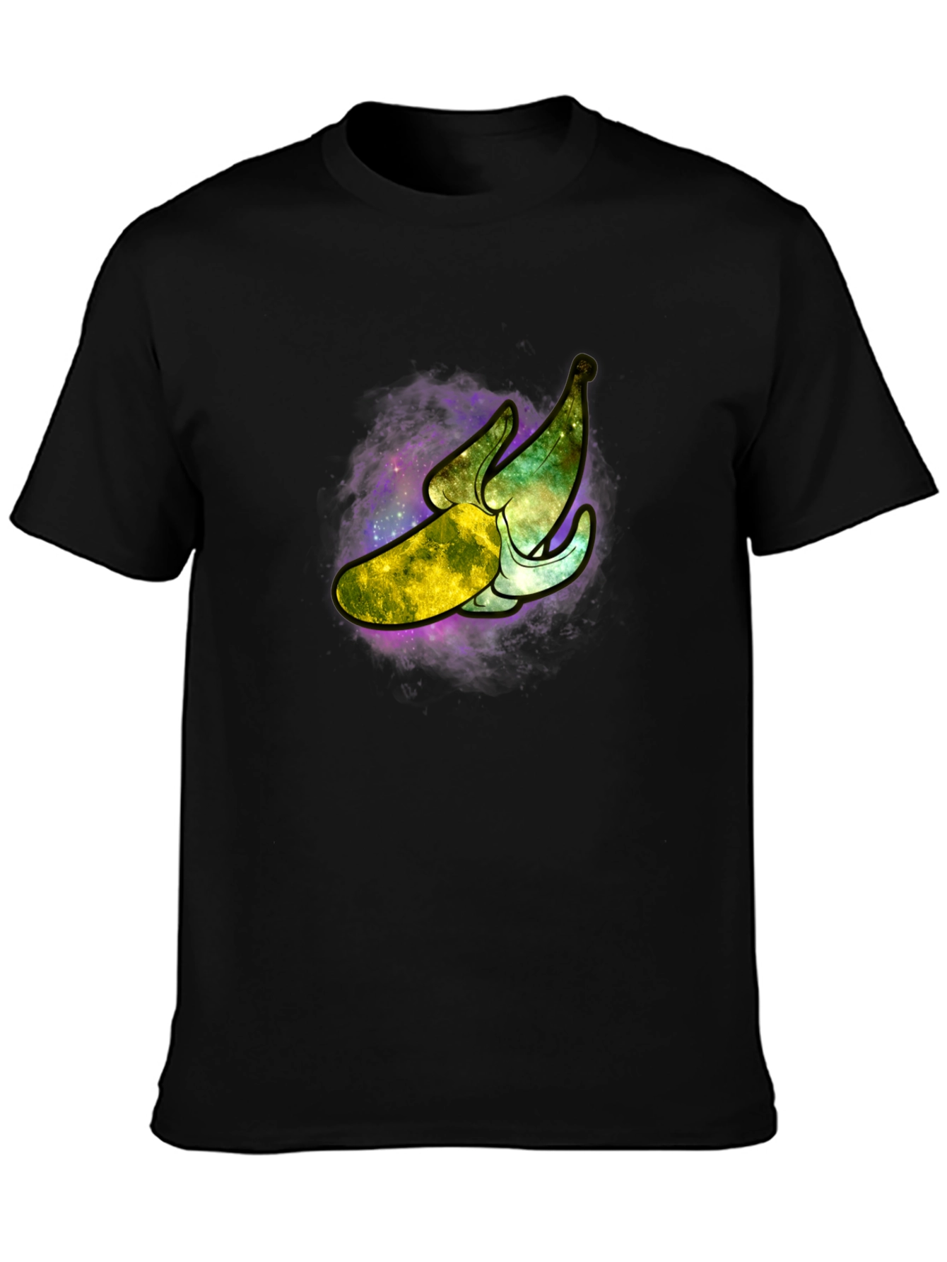 Galaxy Banana Graphic T-Shirt - Cosmic Fruit Tee