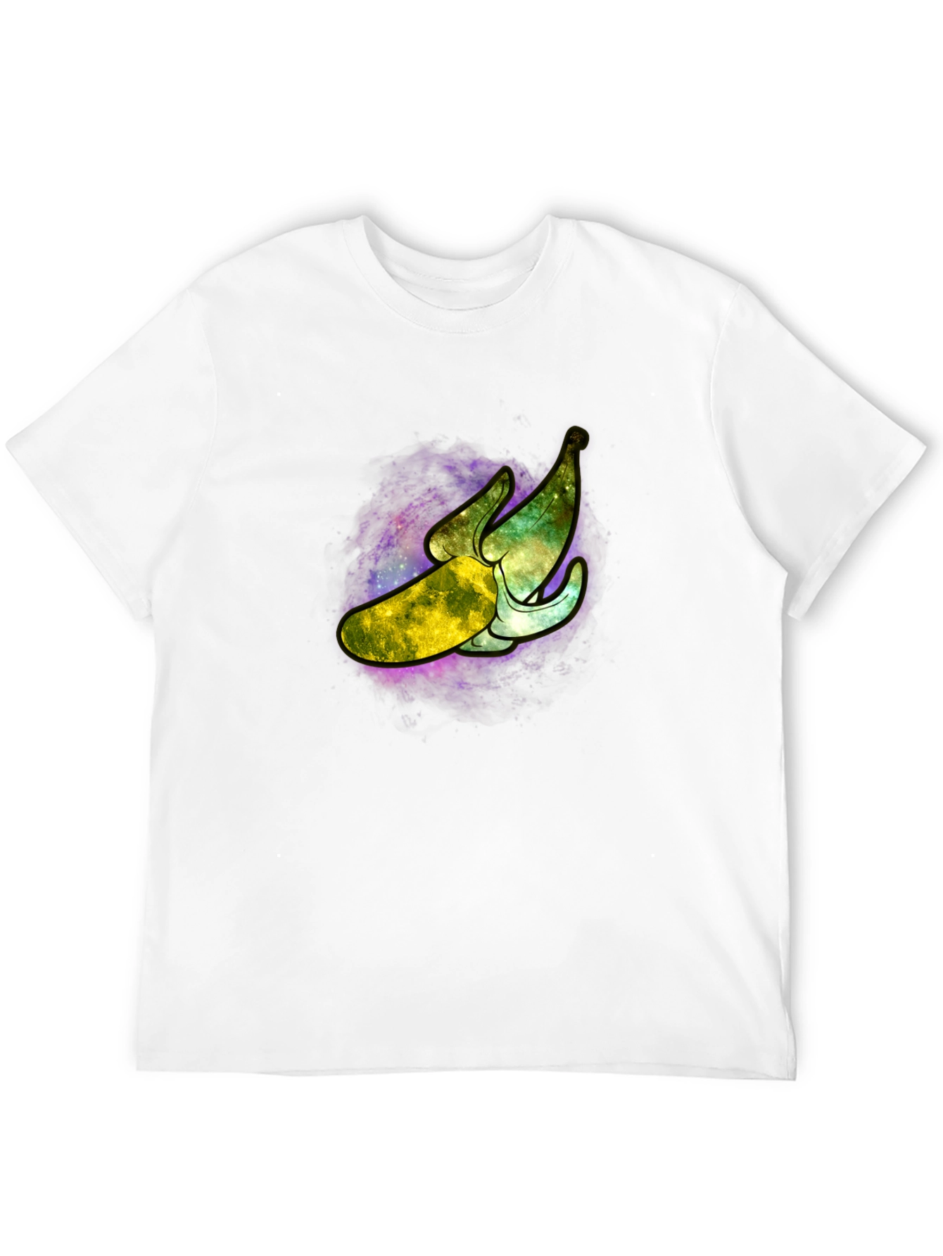 Galaxy Banana Graphic T-Shirt - Cosmic Fruit Tee