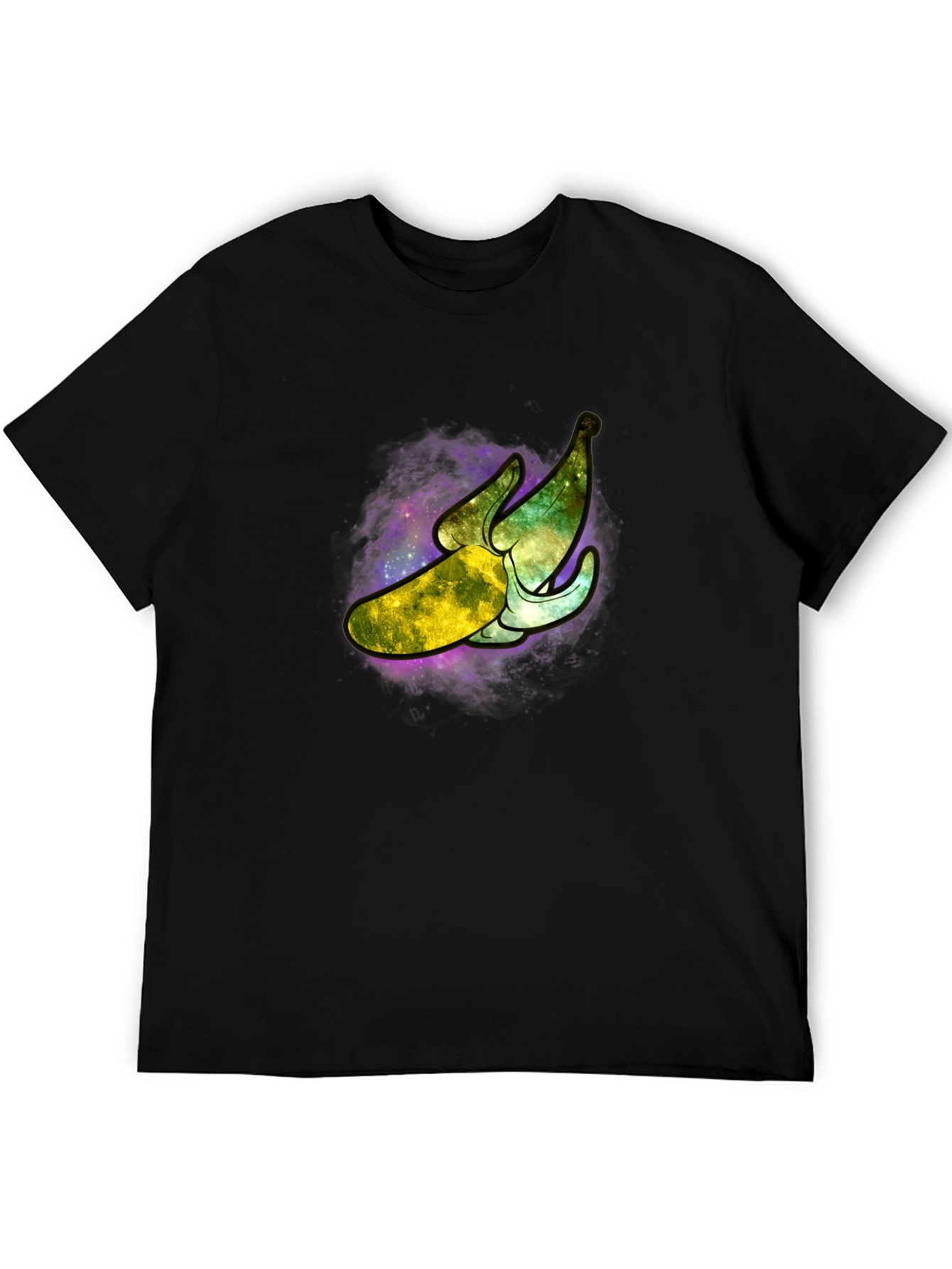 Galaxy Banana Graphic T-Shirt - Cosmic Fruit Tee