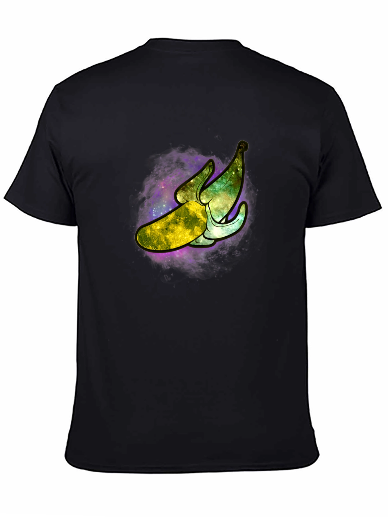 Galaxy Banana Graphic T-Shirt - Cosmic Fruit Tee