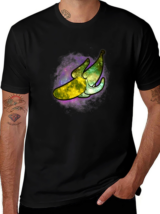 Galaxy Banana Graphic T-Shirt - Cosmic Fruit Tee