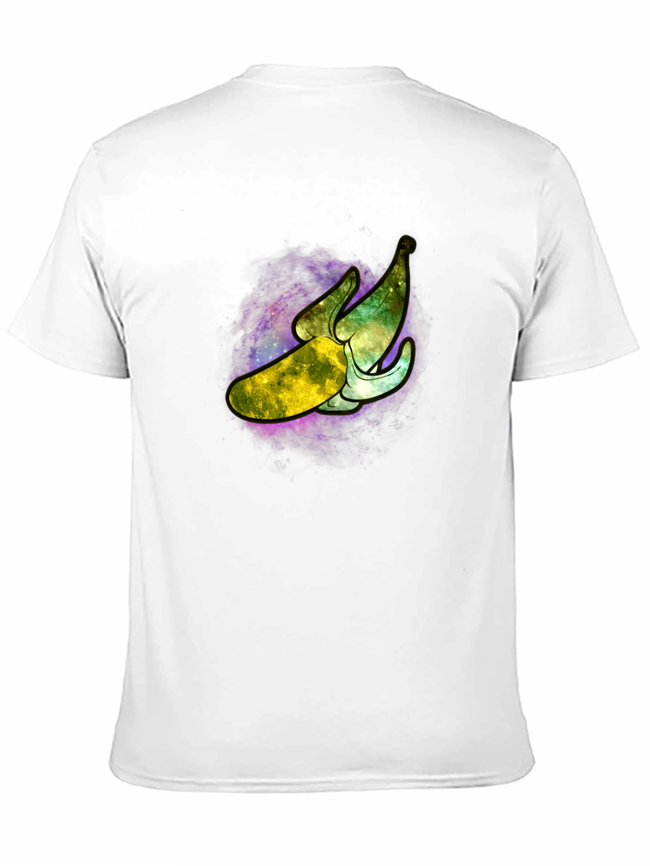 Galaxy Banana Graphic T-Shirt - Cosmic Fruit Tee