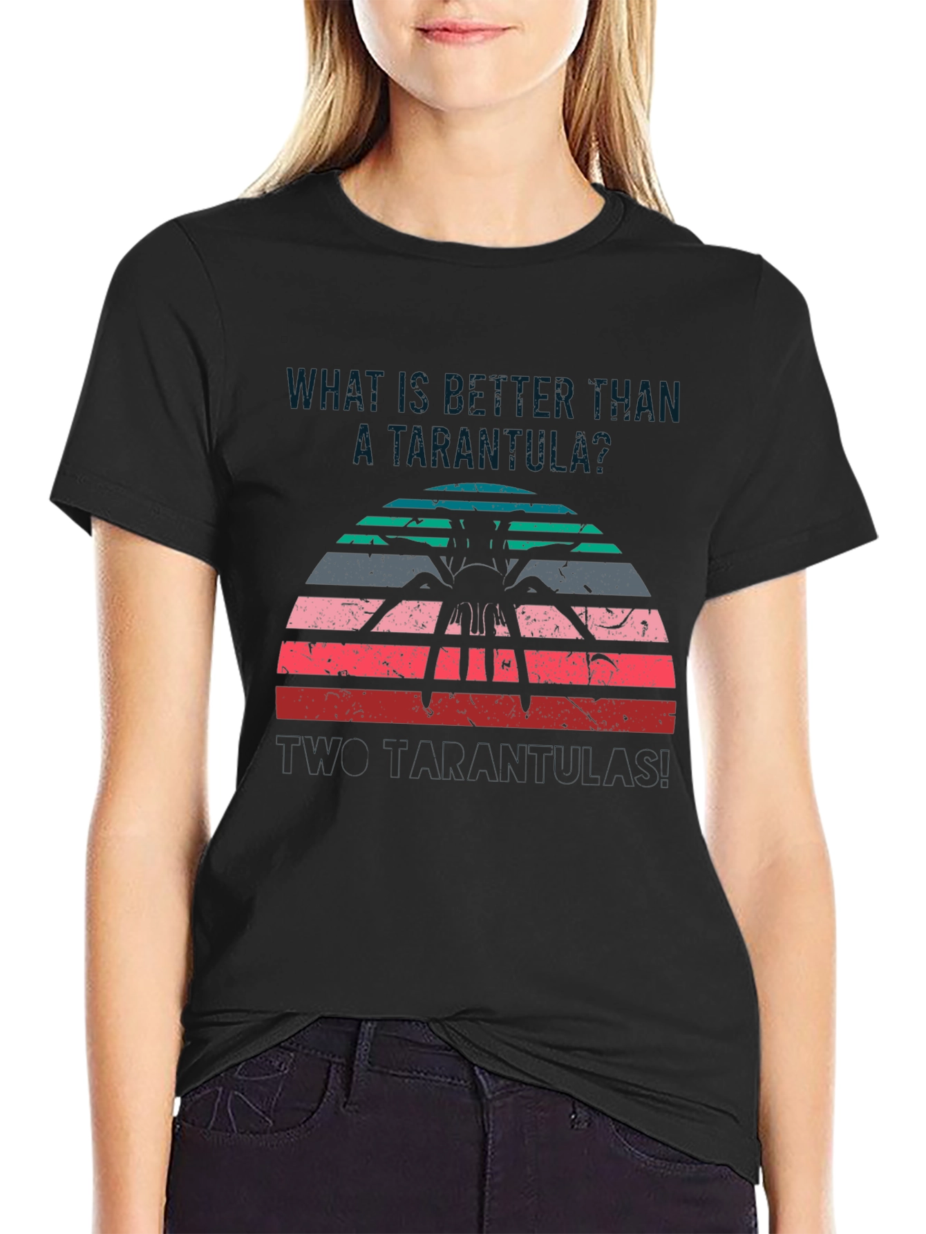 Tarantula Sunset Graphic T-Shirt