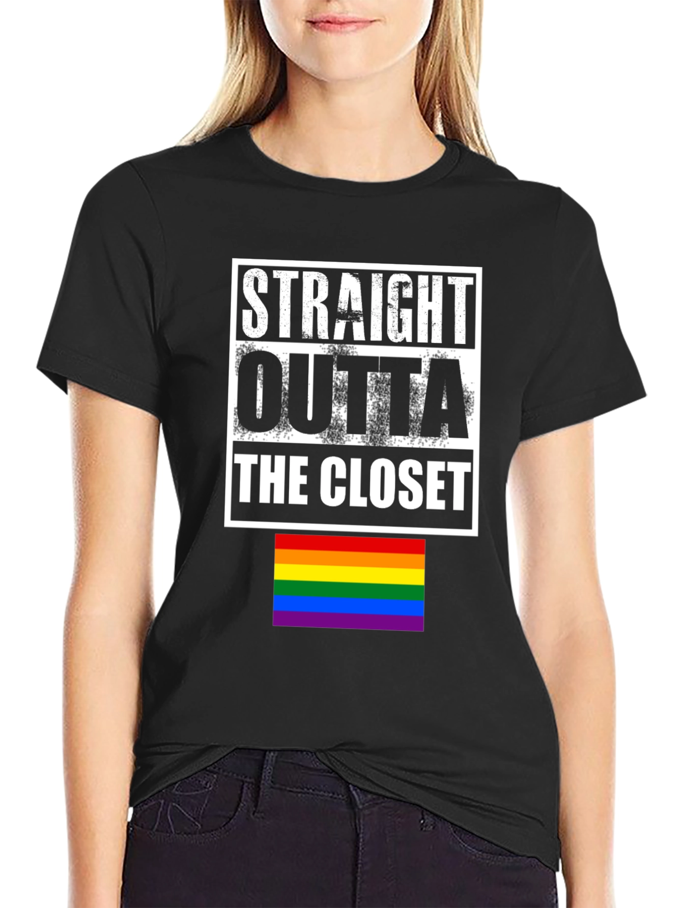 Straight Outta the Closet LGBTQ Pride T-Shirt