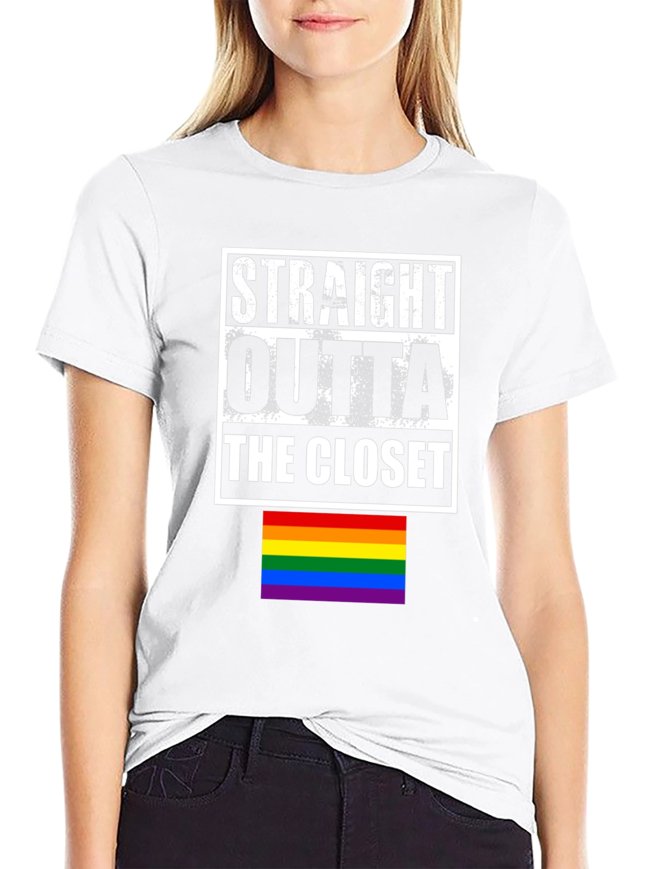 Straight Outta the Closet LGBTQ Pride T-Shirt