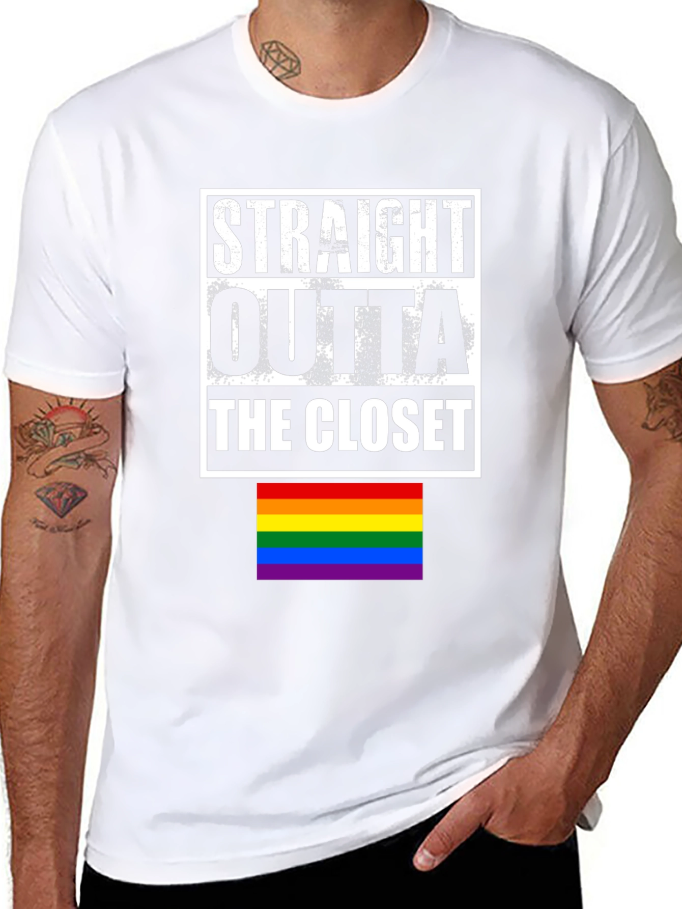 Straight Outta the Closet LGBTQ Pride T-Shirt