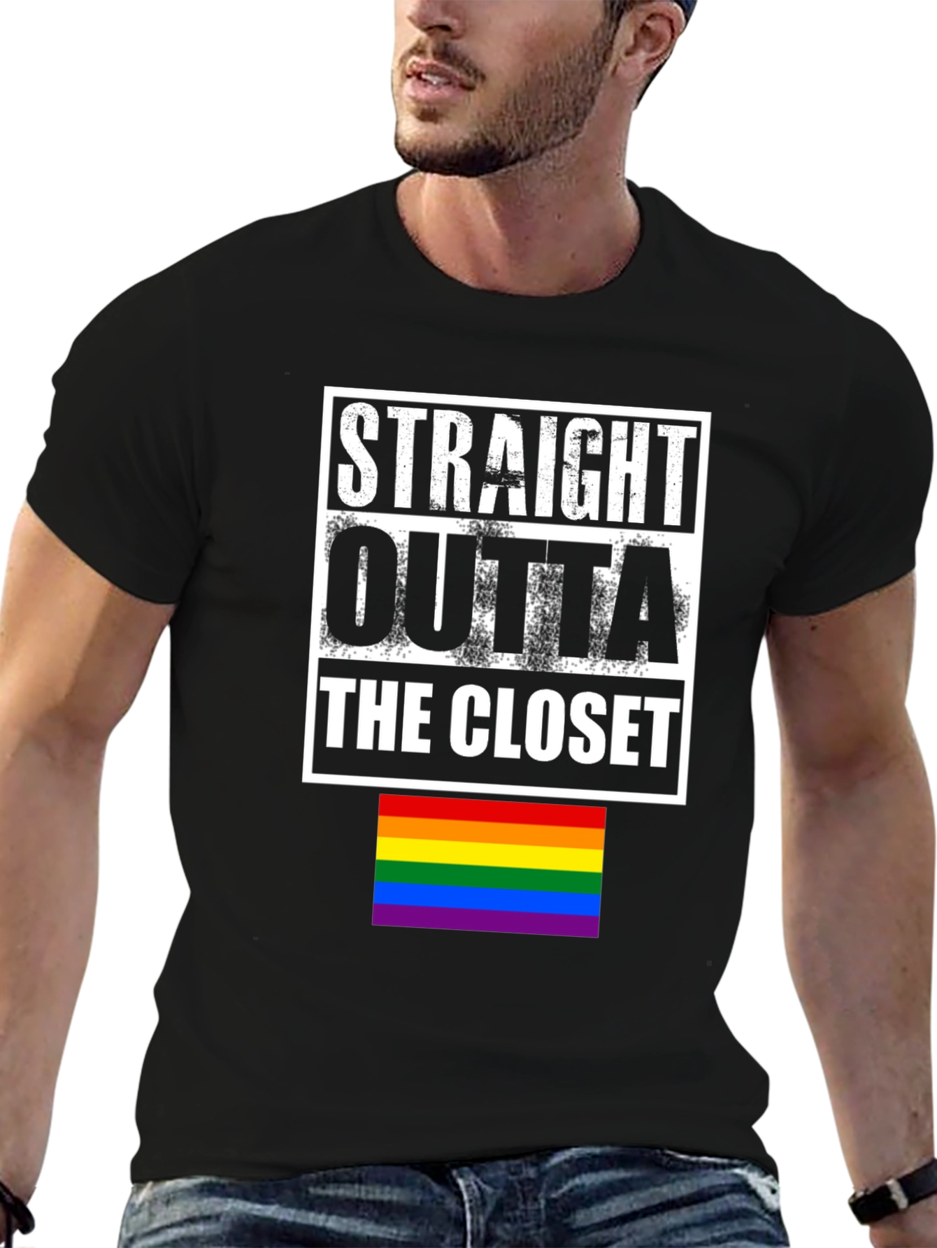 Straight Outta the Closet LGBTQ Pride T-Shirt