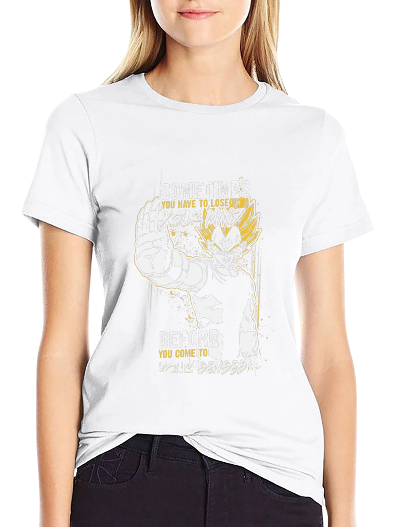 Vegeta Mind Loss Black Graphic Tee
