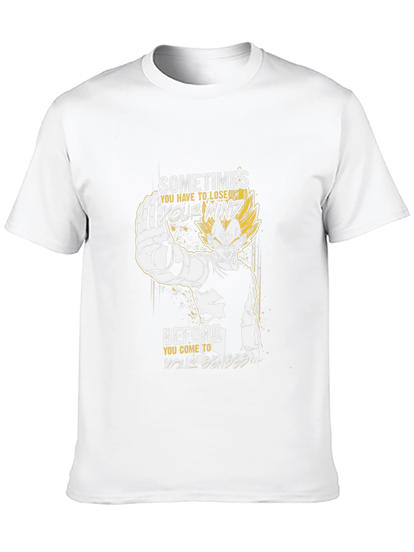 Vegeta Mind Loss Black Graphic Tee
