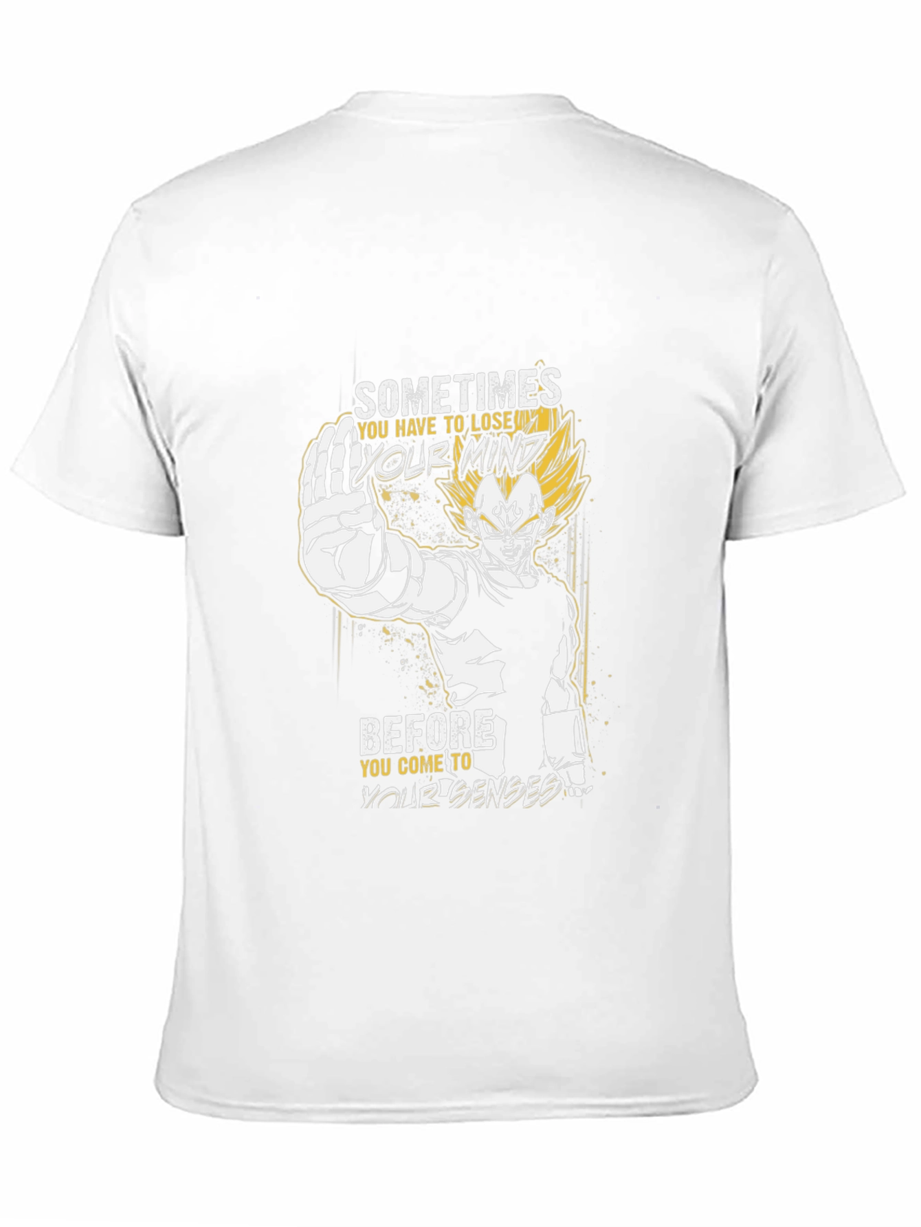 Vegeta Mind Loss Black Graphic Tee