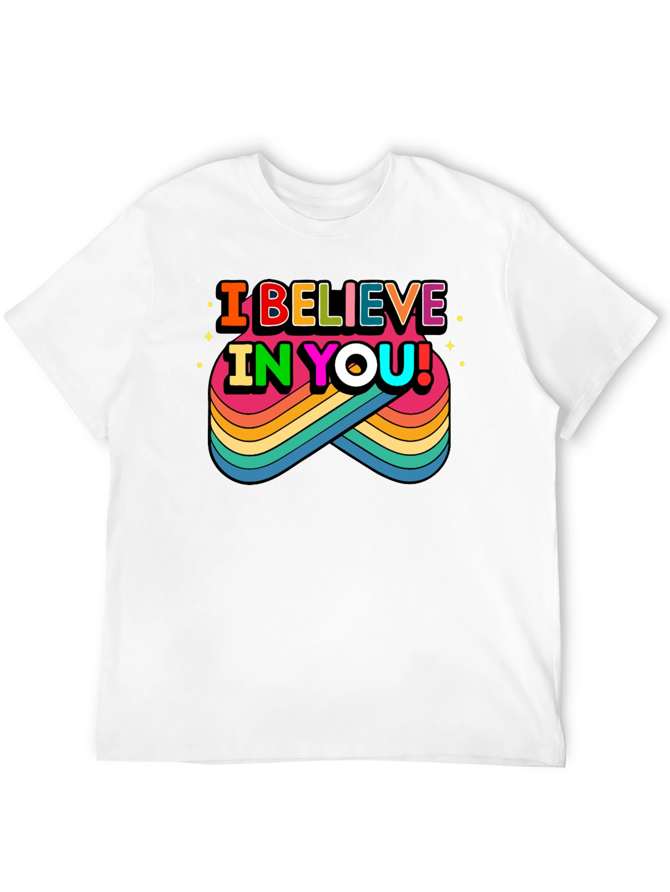 Believe in You Rainbow Graphic Tee