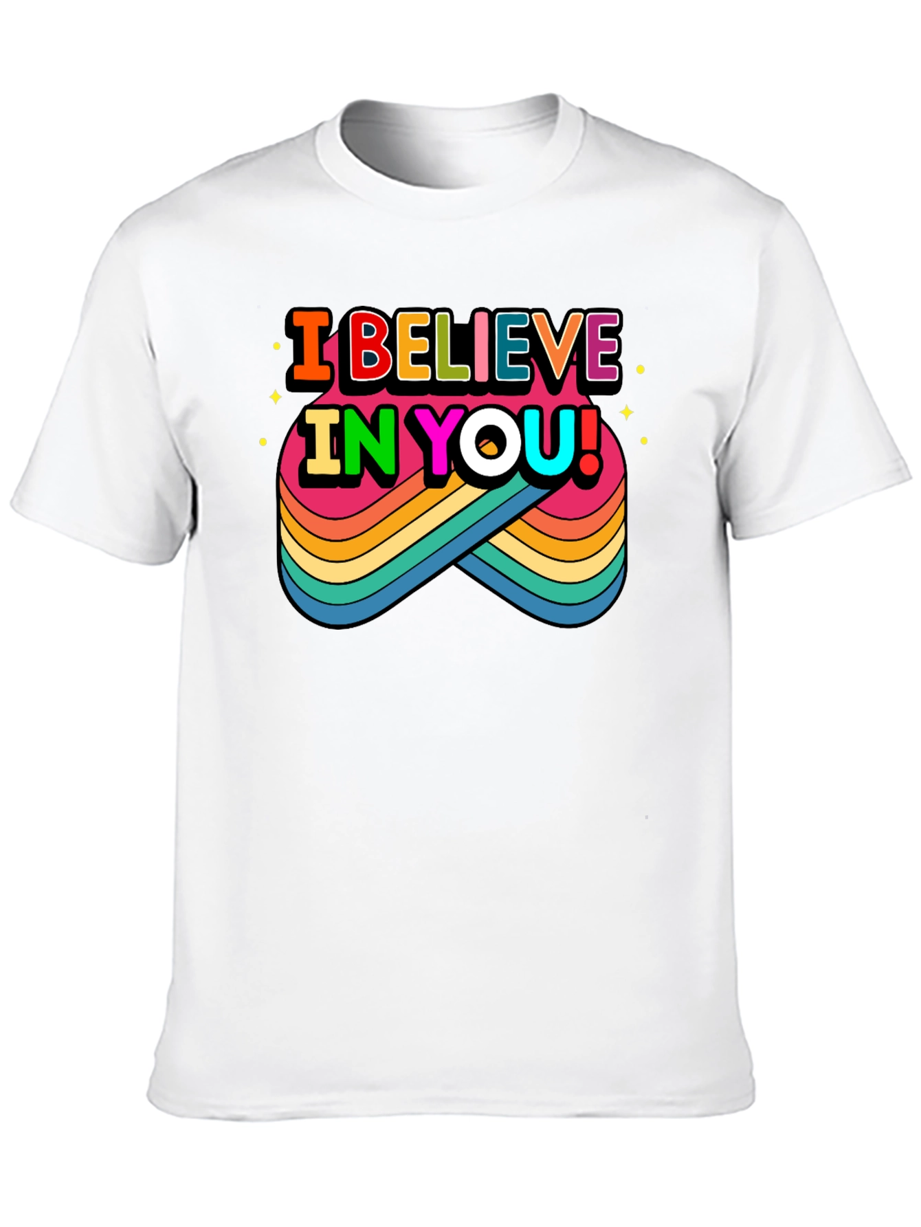 Believe in You Rainbow Graphic Tee