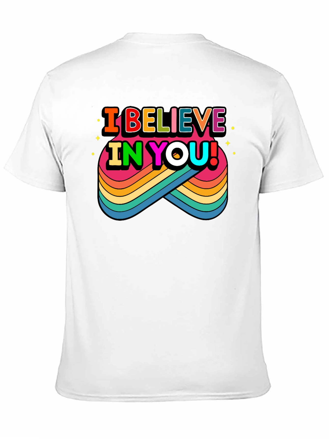 Believe in You Rainbow Graphic Tee