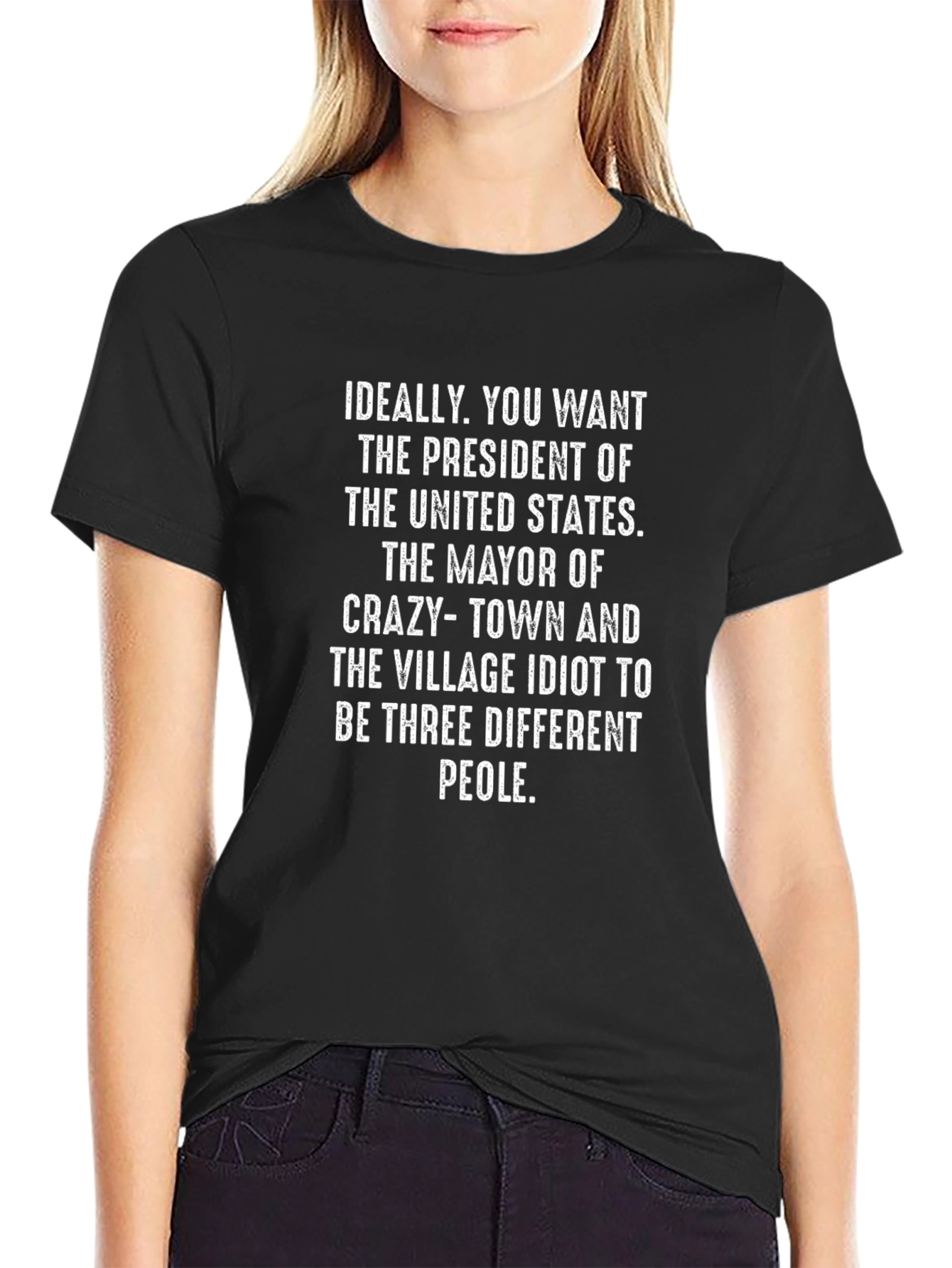 Political Statement T-Shirt: Three Different People