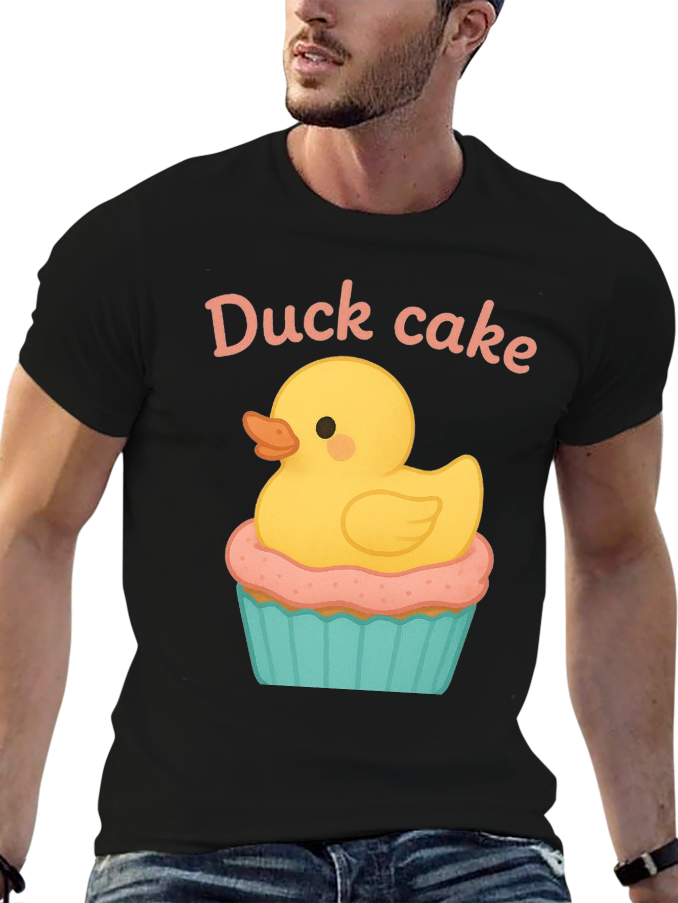 Duck Cake T-Shirt - Adorable Duck Cupcake Tee