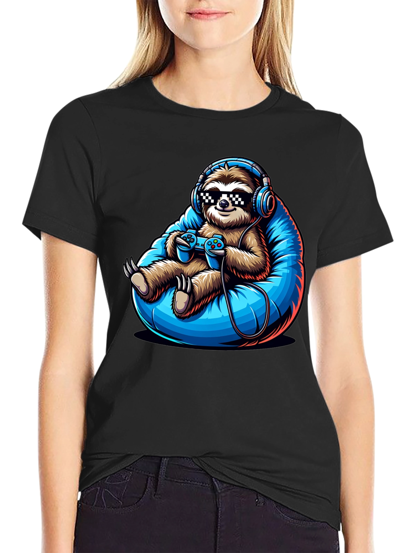 Gamer Sloth T-Shirt - Chill Style