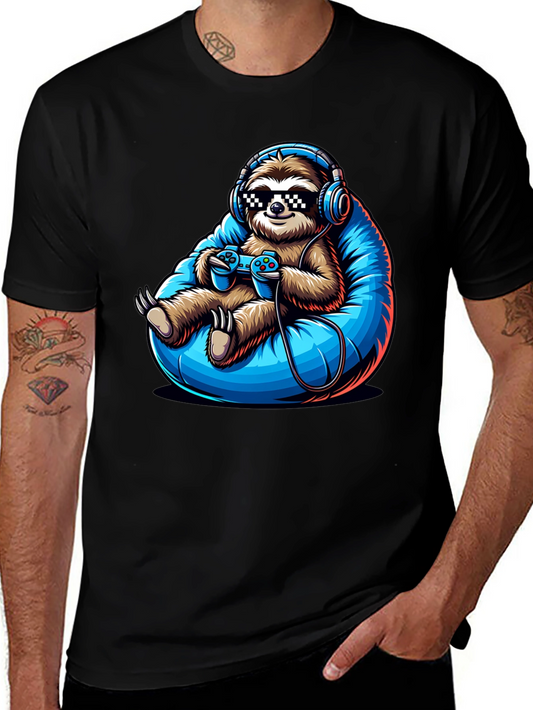 Gamer Sloth T-Shirt - Chill Style